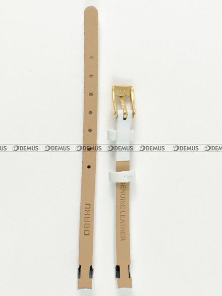 Pasek do zegarków Obaku V110L - V110LGIRW - 6 mm biały