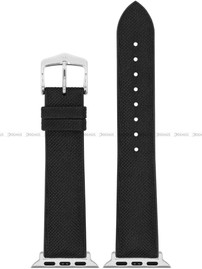 Pasek metariałowo-kauczukowy z adapterem do Apple Watch - Hirsch Arne 0925090050AD-2-22 - 22 mm - Zestaw