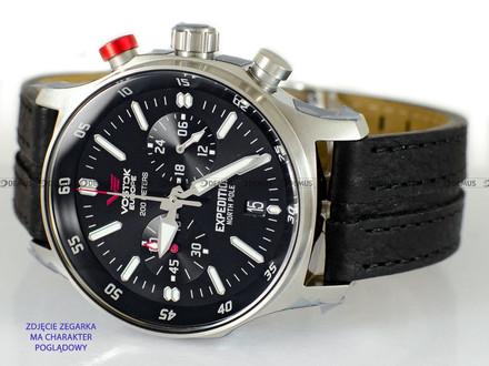 Pasek skórzany do zegarka Vostok Europe Expedition North Pole VK64-592A559 - 22 mm