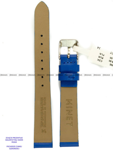 Pasek skórzany do zegarka - Minet MSSUL20 - 20 mm