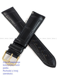 Pasek skórzany z aligatora do zegarka - Hirsch London 04307059-1-17 - 17 mm