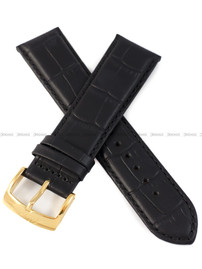 Pasek do zegarka skórzany Atlantic z serii 62450 - L62450-BK-24/22G - 24 mm