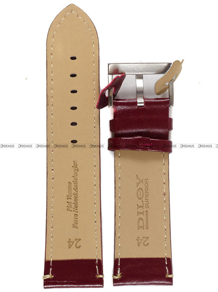 Pasek skórzany do zegarka - Diloy 373.24.4 - 24 mm