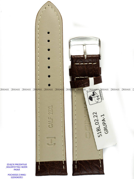Pasek do zegarka - Horido 518L.02.20S - 20 mm - XL