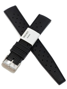 Pasek gumowy do zegarka - Rochet Tropic 8402001 - 20 mm - Czarny