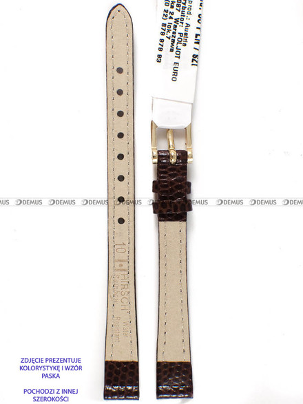 Pasek skórzany do zegarka - Hirsch Rainbow 12302610-1-08 - 8 mm