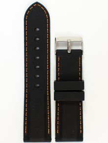 Pasek gumowy do zegarka Chermond PG1.24MM.1.5 czarny