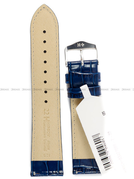 Pasek skórzany do zegarka - Hirsch Louisianalook 03427080-2-22 - 22 mm