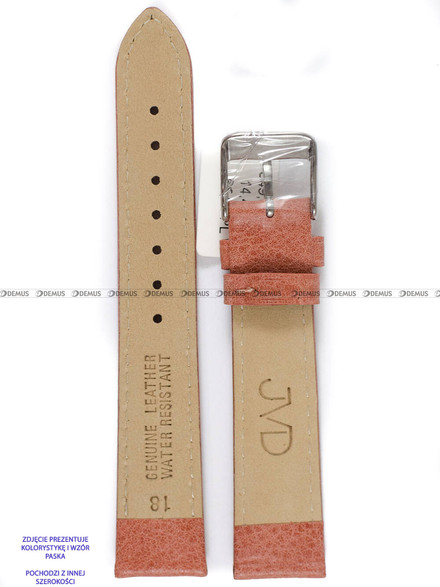 Pasek skórzany wodoodporny do zegarka - JVD PASEK-R41520/20 - 20 mm