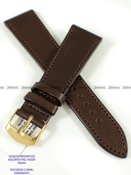 Pasek skórzany do zegarka - Horido 9407.02.20S - 20 mm - Zwężany