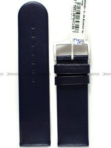 Pasek skórzany do zegarka - Hirsch Scandic 17852080-2-24 - 24 mm niebieski