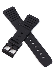 Pasek z tworzywa do zegarków Casio W-720 i CA-53 - 20mm czarny