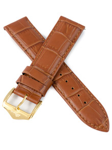 Pasek skórzany do zegarka Błonie Delfin - 22.03-ZŁ - 22 mm - Brązowy