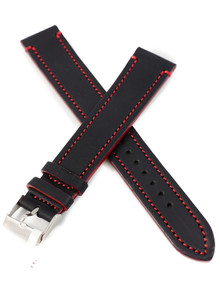 Pasek skórzany do zegarka - LAVVU LSQBR20 - 20 mm - XXL