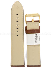Pasek skórzany do zegarka - Rochet Aviator 5522403 - 24 mm - Brązowy beżowe przyszycie