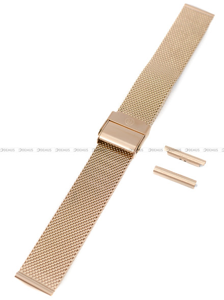 Bransoleta mesh do zegarka - Rochet Asti 2255189 - 16-18 mm - Różowe złoto