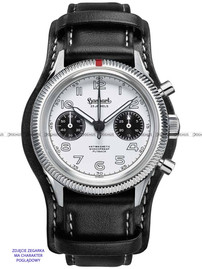 Pasek skórzany z podkładką do zegarka Hanhart 417 ES 42 mm - 21 mm - L