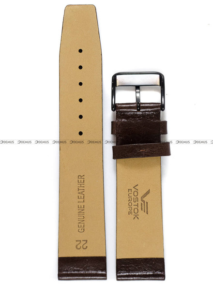 Pasek skórzany do zegarka Vostok Europe Limousine Gaz-14 YN85-560C520 - 22 mm
