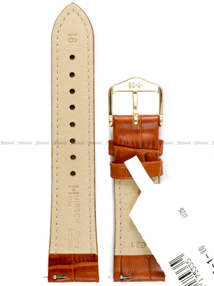 Pasek skórzany do zegarka - Hirsch Duke 01028375-1-20 - 20 mm - M