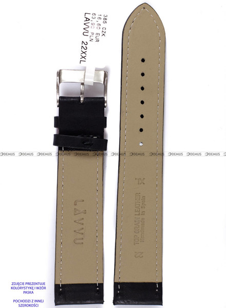 Pasek skórzany do zegarka - LAVVU LSAXB12 - 12 mm - XL