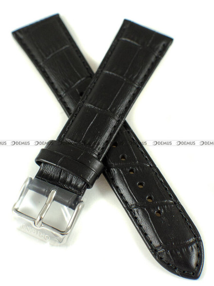 Pasek skórzany do zegarka Orient RA-AC0003S10B - UL002012J0 - 21 mm czarny