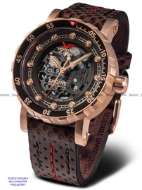 Pasek skórzany do zegarka Vostok Europe Engine NH72-571B648 - 22 mm