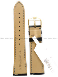 Pasek skórzany z aligatora do zegarka - Hirsch London 04207059-1-20 - 20 mm - Zwężany