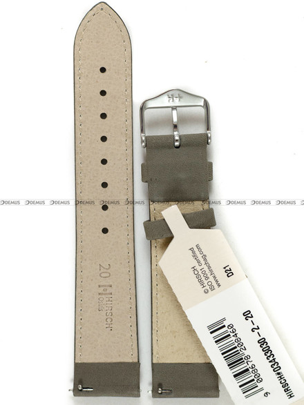 Pasek skórzany do zegarka - Hirsch Osiris 03433030-2-20 - 20 mm - L