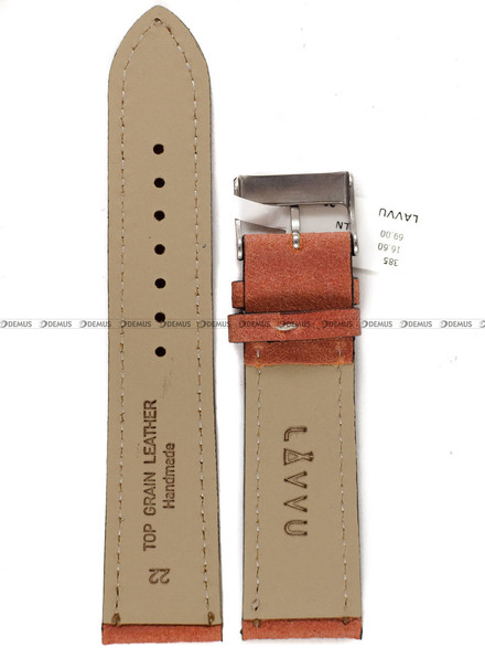 Pasek skórzany do zegarka - LAVVU LSWUH22 - 22 mm