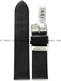 Pasek do zegarka skórzany - Morellato A01X5126875019CR24 24 mm czarny