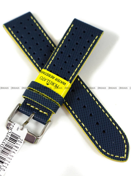 Pasek wodoodporny skórzany do zegarka - Morellato A01X5485D37897CR22 - 22 mm