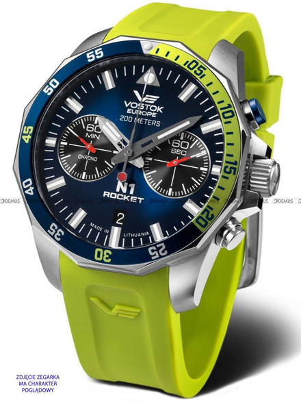 Pasek Silikonowy do zegarka Vostok Europe N-1 Rocket 6S21-225A708 - 22 mm