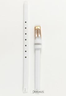 Pasek do zegarków Obaku V129L - V129LVWRW2 - 6 mm biały