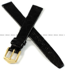 Pasek skórzany z krokodyla do zegarka - Hirsch Prestige Croco 02308150-1-14 - 14 mm 