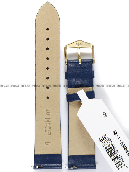 Pasek skórzany do zegarka - Hirsch Toronto 03702080-1-20 - 20 mm