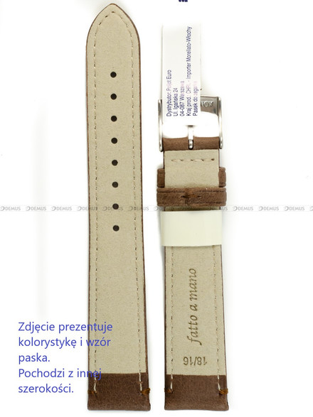 Pasek skórzany do zegarka - Morellato Kahlo A01X6022E23034CR20 - 20 mm