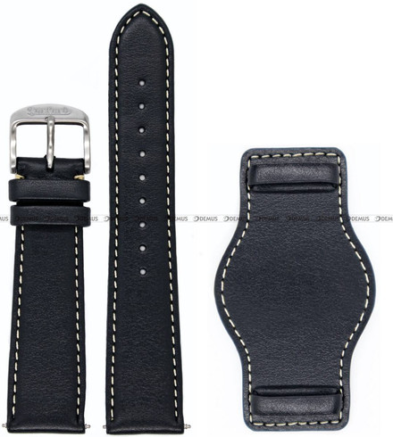 Pasek skórzany z podkładką do zegarka Hanhart 417 ES oraz PIONEER Preventor HD12 39 mm - 20 mm - L