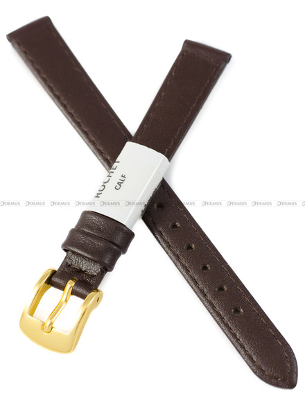 Pasek skórzany do zegarka - Rochet Leeds 6130303 - 12 mm - Brązowy