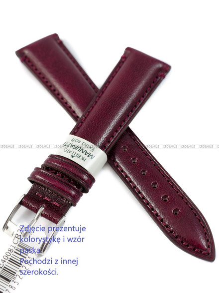 Pasek skórzany do zegarka - Morellato A01X6122E40081CR18 - 18 mm