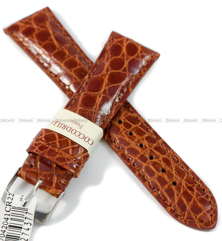 Pasek do zegarka skórzany - Morellato Mombasa A01X0857042041CR22 - 22 mm