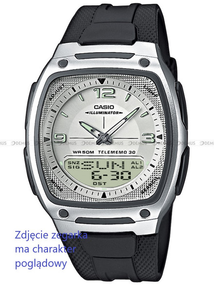 Pasek z tworzywa do zegarków Casio AW-81 - 18mm czarny
