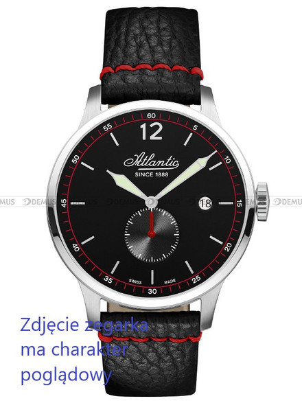 Pasek skórzany do zegarka Atlantic z serii 68352, 68353, 68750 - L68352 - 20 mm