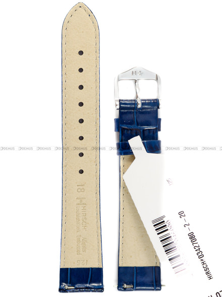 Pasek skórzany do zegarka - Hirsch Louisianalook 03427080-2-20 - 20 mm