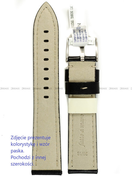 Pasek skórzany do zegarka - Morellato Carra A01X6023E22019CR22 - 22 mm