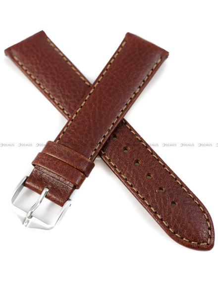 Pasek skórzany do zegarka - Hirsch Forest 17920210-2-20 - 20 mm brązowy