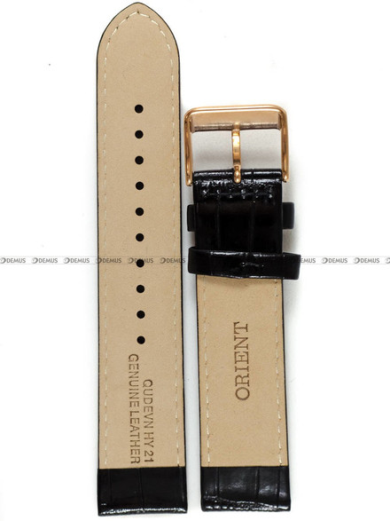 Pasek skórzany do zegarka Orient FAC00001B0 - UDEVNRB - 21 mm