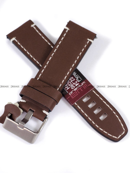 Pasek skórzany do zegarka - Diloy 414.24.2 - 24 mm