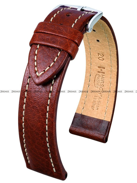 Pasek skórzany do zegarka - Hirsch Buffalo 11350275-2-18 - 18 mm