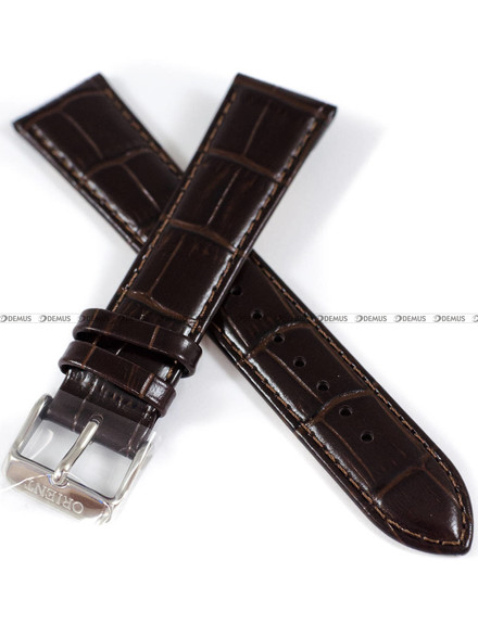 Pasek skórzany do zegarka Orient RA-AP0002S10B, RA-AG0002S10B, RA-AP0003S10B - UL002011J0 - 21 mm
