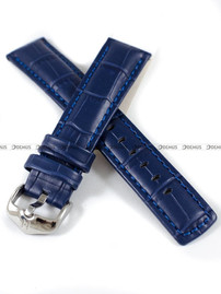 Pasek skórzany do zegarka - Hirsch Grand Duke 02528080-2-20 - 20 mm granatowy